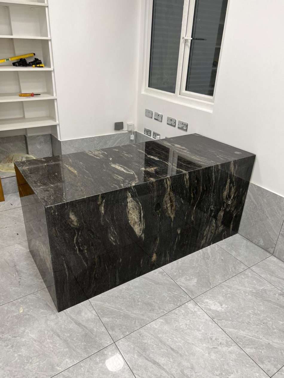 Our New installation Table  granite Cosmic black